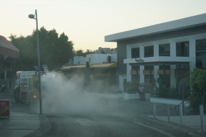 KURBAN KESİM YERLERİ İLE CADDE VE SOKAKLAR DEZENFEKTE EDİLDİ