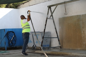 KURBAN KESİM YERLERİ İLE CADDE VE SOKAKLAR DEZENFEKTE EDİLDİ