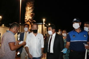 KAYMAKAM VE BAŞKAN ARAS’TAN COVİD-19 DENETİMİ