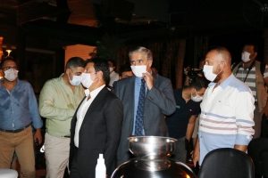 KAYMAKAM VE BAŞKAN ARAS’TAN COVİD-19 DENETİMİ