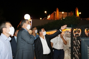 KAYMAKAM VE BAŞKAN ARAS’TAN COVİD-19 DENETİMİ