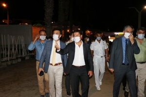 KAYMAKAM VE BAŞKAN ARAS’TAN COVİD-19 DENETİMİ