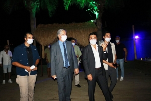 KAYMAKAM VE BAŞKAN ARAS’TAN COVİD-19 DENETİMİ