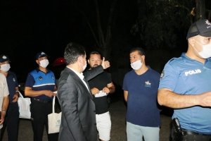 KAYMAKAM VE BAŞKAN ARAS’TAN COVİD-19 DENETİMİ