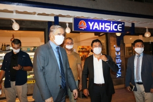 KAYMAKAM VE BAŞKAN ARAS’TAN COVİD-19 DENETİMİ