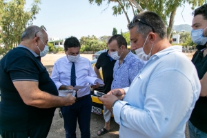 BAŞKAN ARAS YALIKAVAK'TA SAHADAYDI