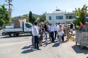 BAŞKAN ARAS YALIKAVAK'TA SAHADAYDI