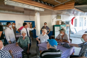 BAŞKAN ARAS YALIKAVAK'TA SAHADAYDI