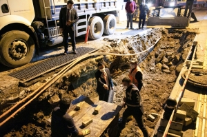 ALTYAPI İYİLEŞTİRME ÇALIŞMALARI GECE GÜNDÜZ SÜRÜYOR