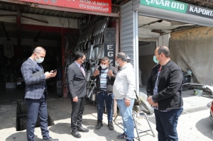 BAŞKAN ARAS, SANAYİ ESNAFINI DİNLEDİ