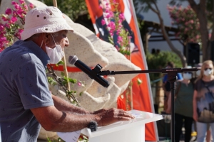 BODRUMLU SÜNGERCİLER ANISINA SÜNGER HEYKELİ AÇILIŞI YAPILDI