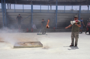 BELEDİYE  PERSONELİNE TEMEL YANGIN EĞİTİMİ