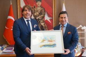 MONTENEGRO HEYETİNDEN BAŞKAN ARAS'A ZİYARET