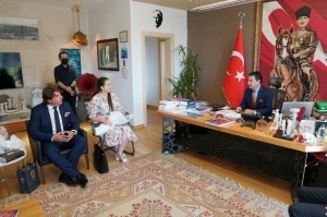 MONTENEGRO HEYETİNDEN BAŞKAN ARAS'A ZİYARET