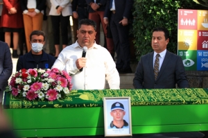 BELEDİYE PERSONELİ MEHMET ALİ TOP SON YOLCULUĞUNA UĞURLANDI