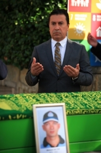 BELEDİYE PERSONELİ MEHMET ALİ TOP SON YOLCULUĞUNA UĞURLANDI