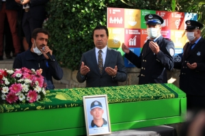 BELEDİYE PERSONELİ MEHMET ALİ TOP SON YOLCULUĞUNA UĞURLANDI