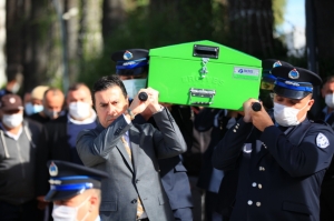 BELEDİYE PERSONELİ MEHMET ALİ TOP SON YOLCULUĞUNA UĞURLANDI