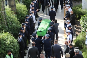 BELEDİYE PERSONELİ MEHMET ALİ TOP SON YOLCULUĞUNA UĞURLANDI