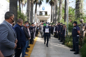 BELEDİYE PERSONELİ MEHMET ALİ TOP SON YOLCULUĞUNA UĞURLANDI