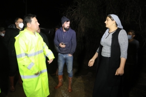 BAŞKAN ARAS, SU TAŞKINI YAŞANAN BÖLGELERDE