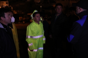 BAŞKAN ARAS, SU TAŞKINI YAŞANAN BÖLGELERDE