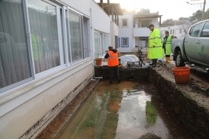 BODRUM'DA EKİPLER, SU TAŞKINLARINA KARŞI TEYAKKUZDA