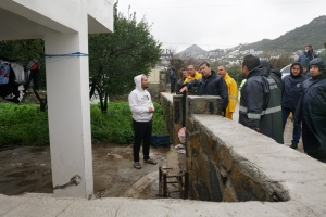 BODRUM'DA EKİPLER, SU TAŞKINLARINA KARŞI TEYAKKUZDA