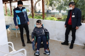 DORUK BURGAZ, TEKERLEKLİ SANDALYESİNE KAVUŞTU