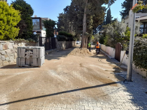 ALTYAPISI TAMAMLANAN CADDE VE SOKAKLARDA ÇALIŞMALAR HIZLANDI