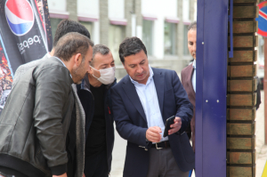 BAŞKAN ARAS, MAHALLE ZİYARETLERİNE DEVAM EDİYOR