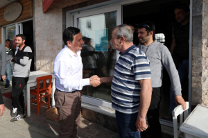 BAŞKAN ARAS, ÇALIŞMALARI YERİNDE İNCELİYOR