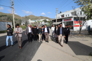 BAŞKAN ARAS, ÇALIŞMALARI YERİNDE İNCELİYOR