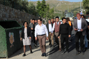 BAŞKAN ARAS, ÇALIŞMALARI YERİNDE İNCELİYOR