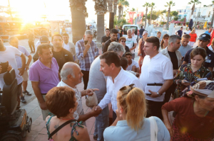 BAŞKAN ARAS, TURGUTREİS’TE HALKLA BULUŞTU