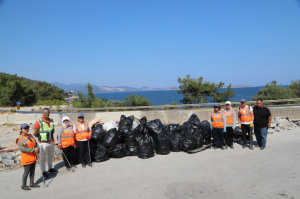 BODRUM, ARAÇLARDAN ATILAN ÇÖPLERDEN ARINDIRILIYOR