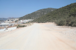 YENİ HASTANE YOLU YAPIMINDA SONA GELİNDİ