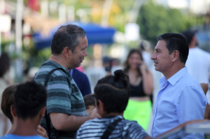 BAŞKAN ARAS, MAHALLE ZİYARETLERİNE DEVAM EDİYOR