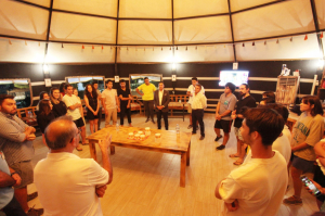 BAŞKAN ARAS, ÖĞRENCİLERLE BİR ARAYA GELDİ