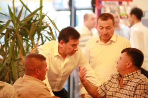 BAŞKAN ARAS, MUHTARLARLA BULUŞTU