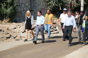 BAŞKAN ARAS, İNCELEMELERDE BULUNDU