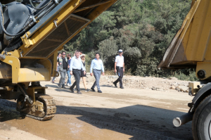 BAŞKAN ARAS, İNCELEMELERDE BULUNDU