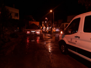 BELEDİYE EKİPLERİNDEN ANINDA MÜDAHALE