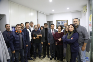 BAŞKAN ARAS'TAN ODA VE STK'LARA ZİYARET