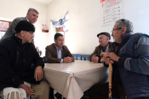 BAŞKAN ARAS, SAHA ZİYARETLERİNE DEVAM EDİYOR