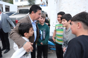 BAŞKAN ARAS, SAHA ZİYARETLERİNE DEVAM EDİYOR