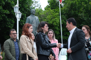 BAŞKAN ARAS, PERSONELİYLE BAYRAMLAŞTI