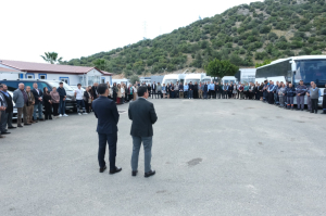 BAŞKAN ARAS, PERSONELİYLE BAYRAMLAŞTI