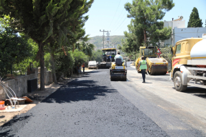 BELEDİYE, 45 BİN TON ASFALT SERİMİ YAPTI