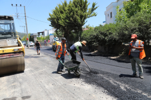 BELEDİYE, 45 BİN TON ASFALT SERİMİ YAPTI